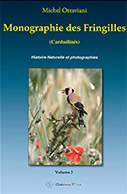 Photo de la couverture du volume 2 de la monographie des fringilles